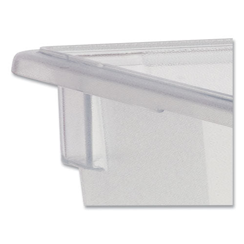 Image of Rubbermaid® Commercial FG330100CLR Food/Tote Boxes, 21.5 gal, 26 x 18 x 15, Clear, Plastic