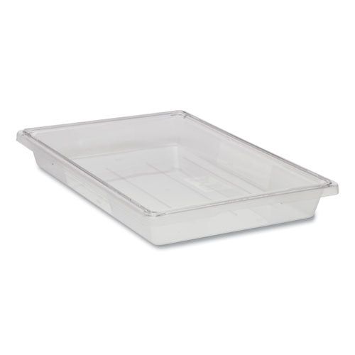 Image of Rubbermaid® Commercial FG330600CLR Food/Tote Boxes, 5 gal, 26 x 18 x 3.5, Clear, Plastic