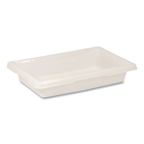Image of Rubbermaid® Commercial FG350700WHT Food/Tote Boxes, 2 gal, 18 x 12 x 3.5, White, Plastic