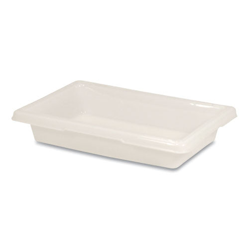 Image of Rubbermaid® Commercial FG350700WHT Food/Tote Boxes, 2 gal, 18 x 12 x 3.5, White, Plastic