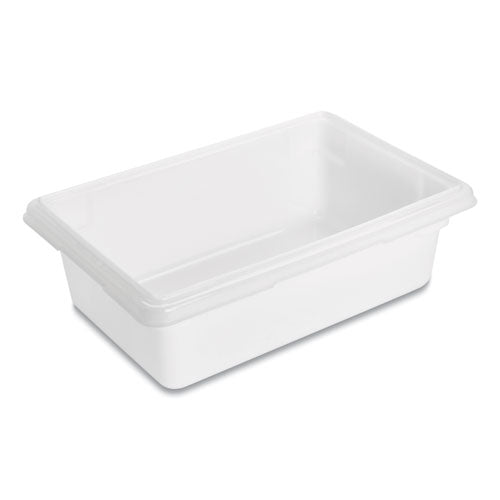 Image of Rubbermaid® Commercial FG350900WHT Food/Tote Boxes, 3.5 gal, 18 x 12 x 6, White, Plastic