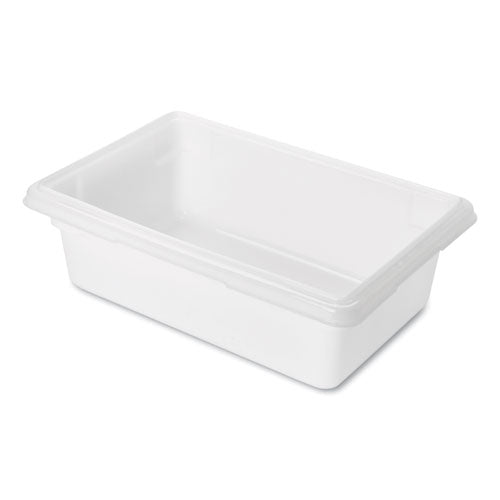 Image of Rubbermaid® Commercial FG350900WHT Food/Tote Boxes, 3.5 gal, 18 x 12 x 6, White, Plastic