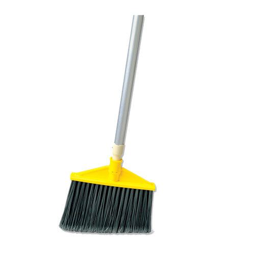 Image of Rubbermaid® Commercial FG638500GRAY Angled Large Broom, 48.78" Length, Silver/Gray