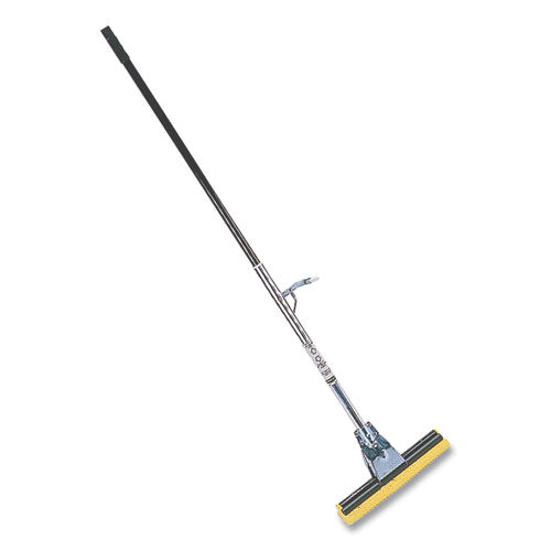 Image of Rubbermaid® Commercial FG643500BRNZ Steel Sponge Mop, 12" Yellow Cellulose Sponge Head, Bronze Steel Handle