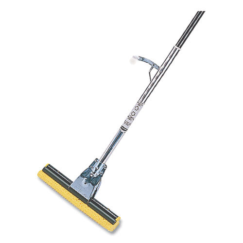Image of Rubbermaid® Commercial FG643500BRNZ Steel Sponge Mop, 12" Yellow Cellulose Sponge Head, Bronze Steel Handle