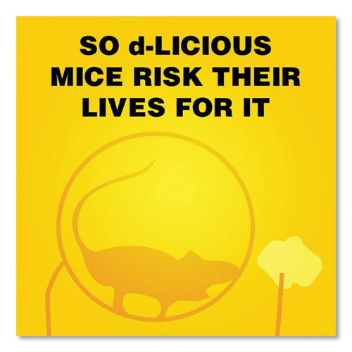 Image of d-CON® 19200-99427 Disposable Bait Station, 3 x 3 x 1.25, 3 Bait Stations/Pack, 6 Packs/Carton