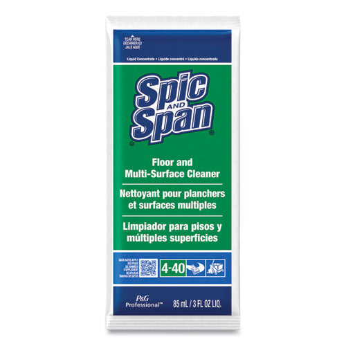 Image of Spic and Span® 02011 Liquid Floor Cleaner, 3 Oz Packet, 45/carton