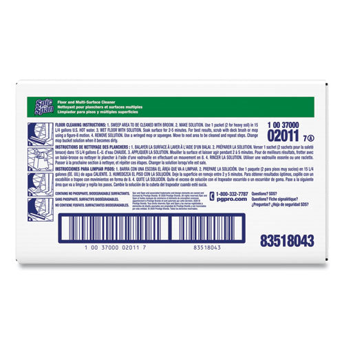 Image of Spic and Span® 02011 Liquid Floor Cleaner, 3 Oz Packet, 45/carton