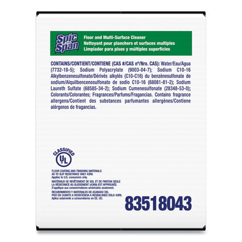 Image of Spic and Span® 02011 Liquid Floor Cleaner, 3 Oz Packet, 45/carton