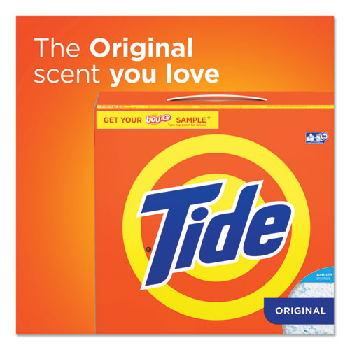 Image of Tide® 80811557 Powder Laundry Detergent, HE Compatible, Original Scent, 129 oz Box, 2/Carton