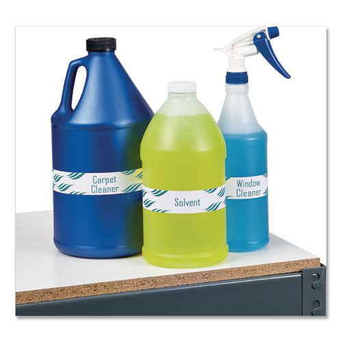 Image of Avery® 22845 Water-Resistant Wraparound Labels w/ Sure Feed, 9.75 x 1.25, White, 40/Pack
