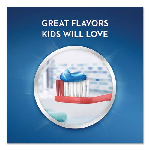 Image of CrestÂ® Kids' Sparkle Toothpaste, Blue, Bubblegum Flavor, 0.85 Oz Tube, 72/carton