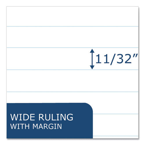 Image of Roaring Spring® 77220 Marble Cover Composition Book, Wide/Legal Rule, Black Marble Cover, (50) 9.75 x 7.5 Sheets