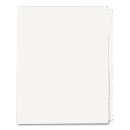 Image of Avery® 11959 Blank Tab Legal Exhibit Index Divider Set, 25-Tab, 11 x 8.5, White, 1 Set