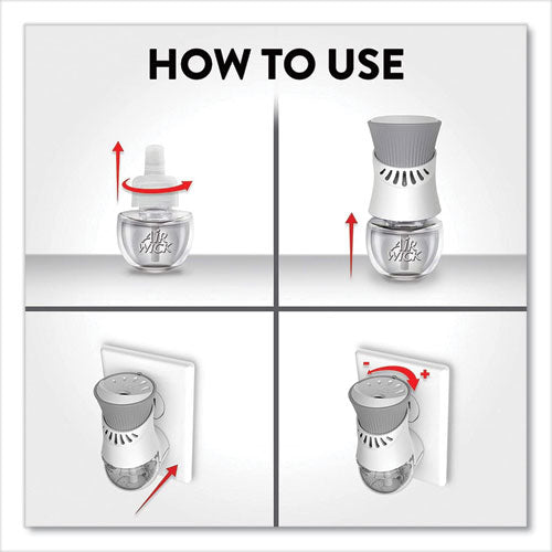 Image of Air Wick® 62338-78046 Scented Oil Warmer, 1.75" x 2.69" x 3.63", White, 6/Carton