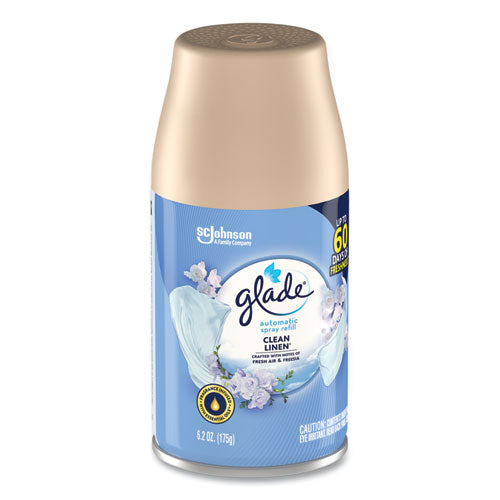 Image of Glade® 375364 Automatic Air Freshener, Clean Linen, 6.2 Oz
