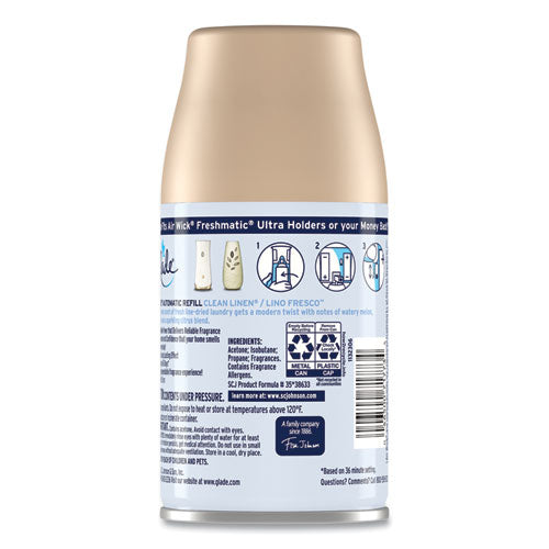 Image of Glade® 375364 Automatic Air Freshener, Clean Linen, 6.2 Oz