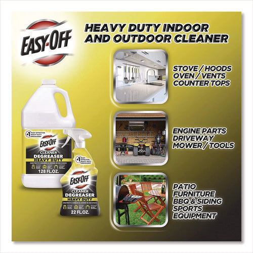 Image of EASY-OFF® 62338-99624 Heavy Duty Cleaner Degreaser, 32 Oz Spray Bottle, 6/carton