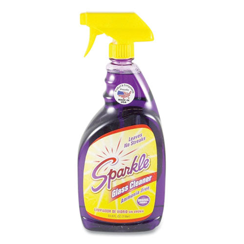 Image of Sparkle 20345 Glass Cleaner, 33.8 Oz Spray Bottle, 12/carton