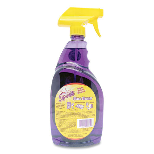 Image of Sparkle 20345 Glass Cleaner, 33.8 Oz Spray Bottle, 12/carton