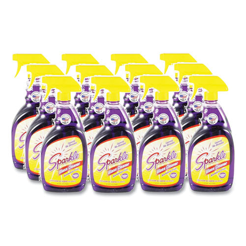 Image of Sparkle 20345 Glass Cleaner, 33.8 Oz Spray Bottle, 12/carton