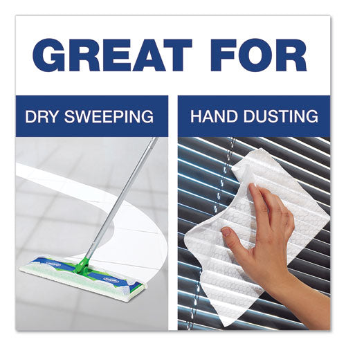 Image of Swiffer® 33407CT Dry Refill Cloths, 10.63 x 8, White, 32/Box, 6 Boxes/Carton