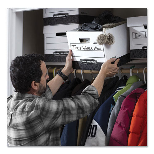 Image of Bankers Box® 00725 R-Kive Heavy-Duty Storage Boxes, Letter/legal Files, 12.75" X 16.5" X 10.38", Woodgrain, 12/carton