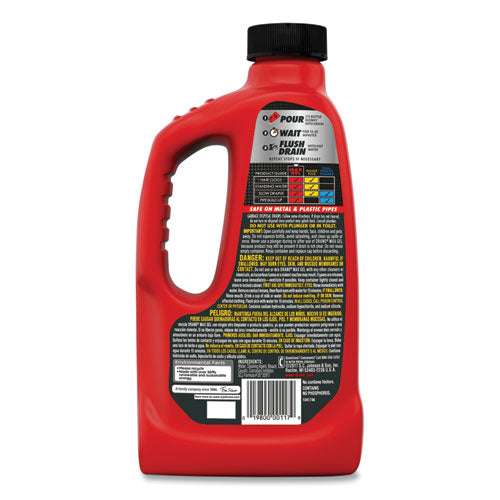 Image of Drano® 694768 Max Gel Clog Remover, 32 Oz Bottle, 12/carton