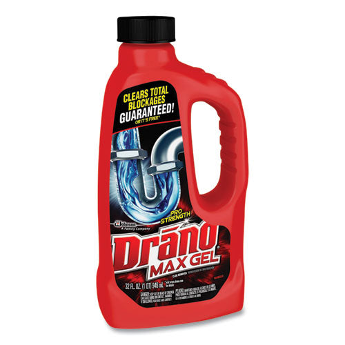 Image of Drano® 694768 Max Gel Clog Remover, 32 Oz Bottle, 12/carton