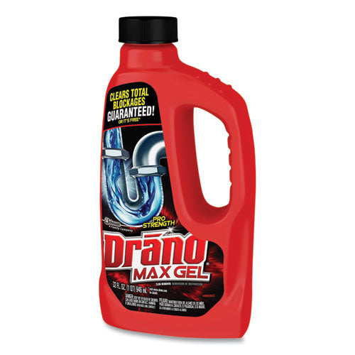 Image of Drano® 694768 Max Gel Clog Remover, 32 Oz Bottle, 12/carton