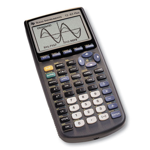 Image of Texas Instruments 83PL/TBL/1L1/A Ti-83plus Programmable Graphing Calculator, 10-Digit Lcd
