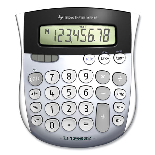 Image of Texas Instruments TI1795SV Ti-1795sv Minidesk Calculator, 8-Digit Lcd