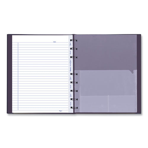 Image of BluelineÂ® MiracleBind Notebook, 1-Subject, Medium/College Rule, Purple Cover, (75) 9.25 x 7.25 Sheets