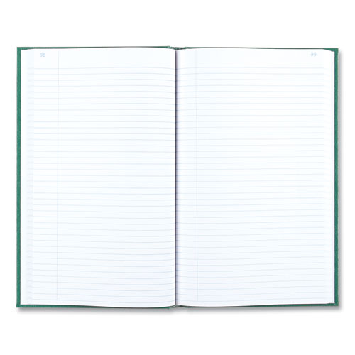 Image of National® 56131 Emerald Series Account Book, Green Cover, 12.25 X 7.25 Sheets, 300 Sheets/book