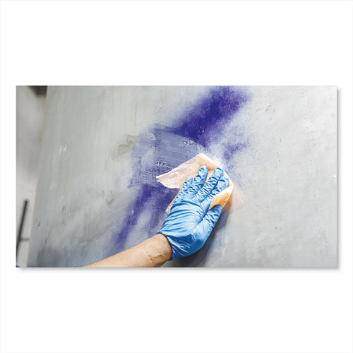 Image of SCRUBS® 90130 Graffiti and Spray Paint Remover Towels, Citrus, 10 x 12, Neutral Scent, White/Orange, 30/Canister, 6 Canisters/Carton