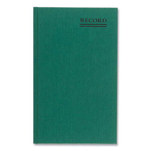 Image of National® 56111 Emerald Series Account Book, Green Cover, 12.25 X 7.25 Sheets, 150 Sheets/book