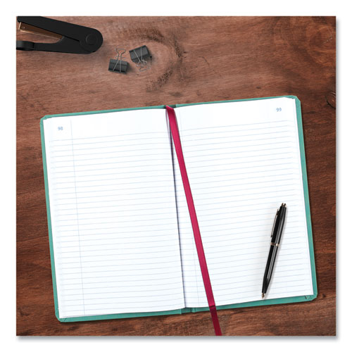 Image of National® A66300R Tuff Series Record Book, Green Cover, 12 X 7.5 Sheets, 300 Sheets/book