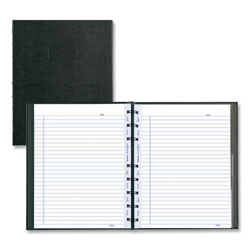 Image of Blueline® AF9150.81 MiracleBind Notebook, 1-Subject, Medium/College Rule, Black Cover, (75) 9.25 x 7.25 Sheets