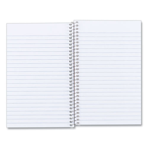 Image of National® 33502 Single-Subject Wirebound Notebooks, Medium/College Rule, Blue Kolor Kraft Front Cover, (80) 7.75 x 5 Sheets