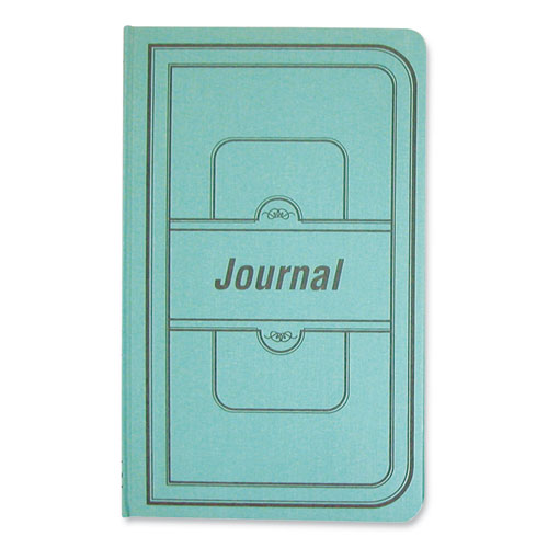 Image of National® A66500J Tuff Series Accounting Journal, Single-Page 8-Column Accounting Format, Green Cover, 12 X 7.5 Sheets, 500 Sheets/book
