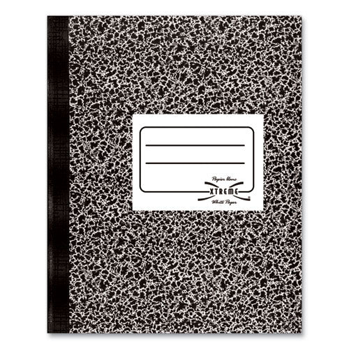 Image of National® 43481 Composition Book, Medium/College Rule, Black Marble Cover, (80) 11 x 8.38 Sheets