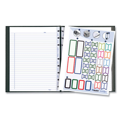Image of Blueline® AF9150.81 MiracleBind Notebook, 1-Subject, Medium/College Rule, Black Cover, (75) 9.25 x 7.25 Sheets