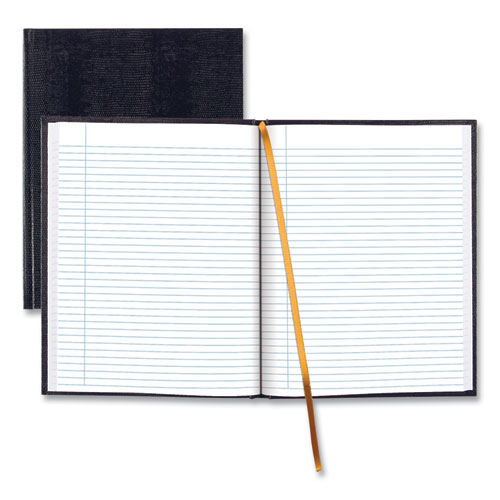 Image of Blueline® A10.82 Executive Notebook with Ribbon Bookmark, 1-Subject, Medium/College Rule, Blue Cover, (75) 11 x 8.5 Sheets