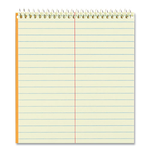 Image of National® 36646 Standard Spiral Steno Pad, Brown Cover, Gregg Rule, (60) Eye-Ease Green 6 x 9 Sheets