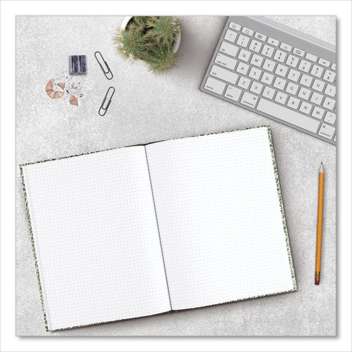 Image of National® RED53108 Composition Lab Notebook, Quadrille Rule, Green Cover, (60) 10.13 x 7.88 Sheets
