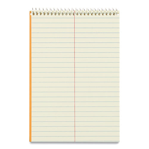 Image of National® 36746 Standard Spiral Steno Pad, Brown Cover, Gregg Rule, (80) Eye-Ease Green 6 x 9 Sheets