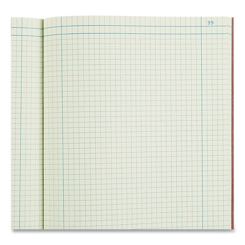 Image of National® 43648 Computation Notebook, Quadrille Rule (4 sq/in), Brown Cover, (75) 11.75 x 9.25 Sheets