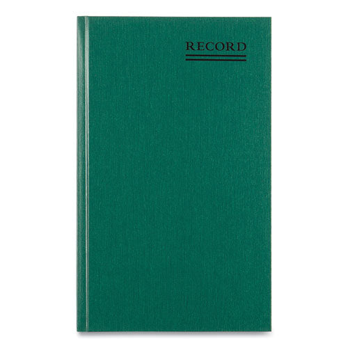 Image of National® 56131 Emerald Series Account Book, Green Cover, 12.25 X 7.25 Sheets, 300 Sheets/book
