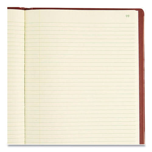 Image of Rediform® 57231 National Brand Red Vinyl Series Journal, 1-Subject, Medium/College Rule, Red Cover, (300) 10 x 7.75 Sheets