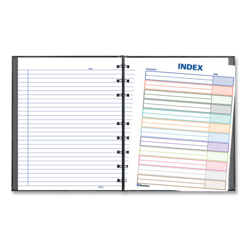Image of Blueline® A7150.BLK NotePro Notebook, 1-Subject, Narrow Rule, Black Cover, (75) 9.25 x 7.25 Sheets